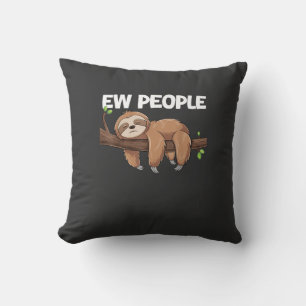 Ieuw Mensen Luiaard T-Shirt Kussen
