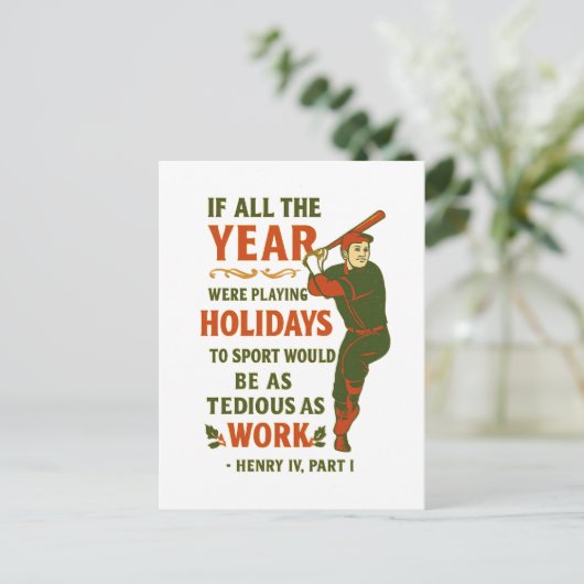 If all year were playing holidays... briefkaart (Staand voorkant)