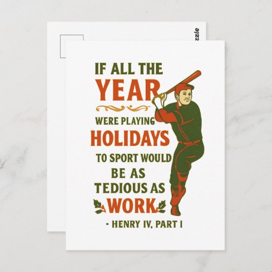 If all year were playing holidays...  briefkaart (Voorkant / Achterkant)