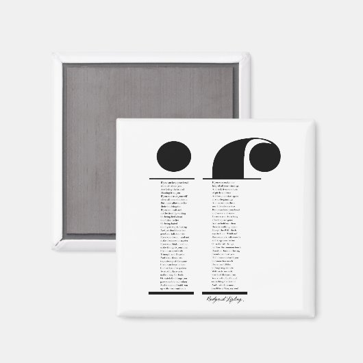 If by Rudyard Kipling Magneet (Voorkant / Achterkant)