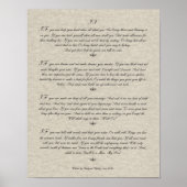 IF Citaat van Rudyard Kipling 1895 op perkament Poster (Voorkant)