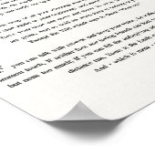 IF Citaat van Rudyard Kipling 1895 op witte linnen Poster (Hoek)