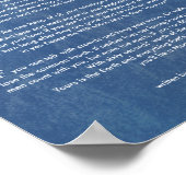 IF Citaat van Rudyard Kipling 1895 over Denim Poster (Hoek)