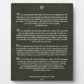 IF Citaat van Rudyard Kipling (auteur van het oerw Fotoplaat (Voorkant)