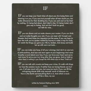 IF Citaat van Rudyard Kipling (auteur van het oerw Fotoplaat