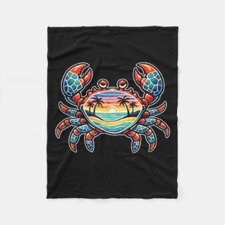 If Crabby Return to the Beach Funny Summer Fleece Deken