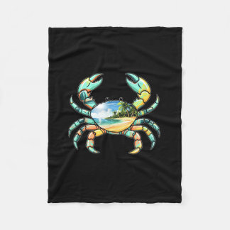 If Crabby Return to the Beach Funny Summer Fleece Deken