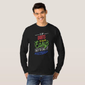 If Darts Was Easy Saying Funny Darts Player Premiu T-shirt (Voorkant volledig)