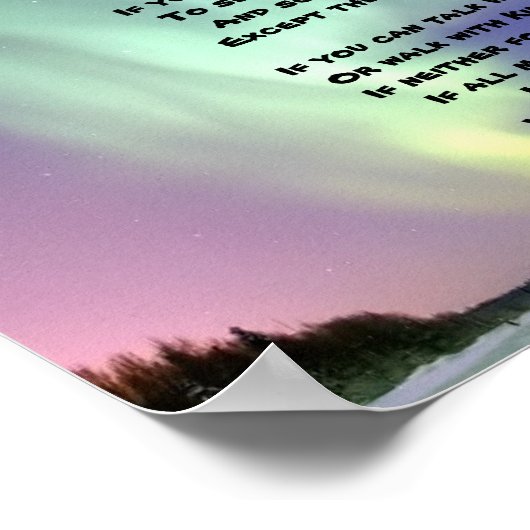 "If-" door Kipling Poster (Hoek)