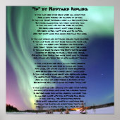 "If-" door Kipling Poster (Voorkant)