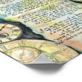 "IF" door Rudyard Kipling - kalligrafie Poster (Hoek)