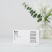 "If-" door Rudyard Kipling Visitekaartje (Staand voorkant)