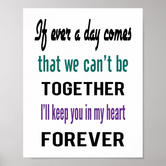 If Ever Poster (standaard fotolijst formaat) (Voorkant)