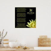 If For Girls Poem by J.P. McEvoy Print (Keuken)