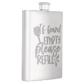 If Found Empty Please Refill | Adult Alcohol Humor Flacon (Rechts)