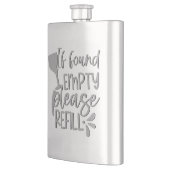 If Found Empty Please Refill | Adult Alcohol Humor Flacon (Links)