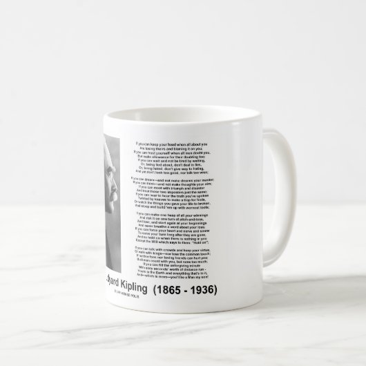 "If—" gedicht door Rudyard Kipling Koffiemok (Voorkant rechts)