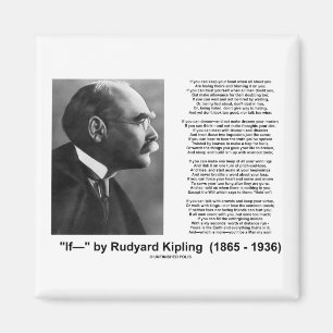 "If—" gedicht door Rudyard Kipling Magneet