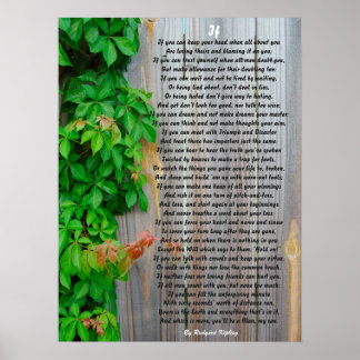 IF, gedicht door Rudyard Kipling poster