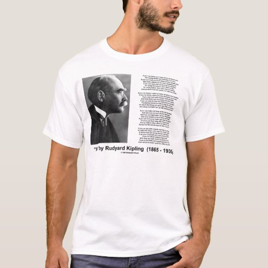 "If—" gedicht door Rudyard Kipling T-shirt (Voorkant)
