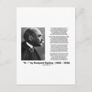 "If—" gedicht van Rudyard Kipling Briefkaart
