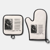 "If— " Gedicht van Rudyard Kipling Ovenwant & Pannenlap Set (Voorkant)