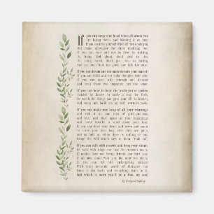 IF, Geïnspireerd gedicht van Rudyard Kipling Magneet