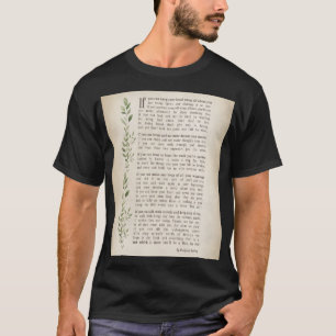 IF, Geïnspireerd gedicht van Rudyard Kipling T-shirt