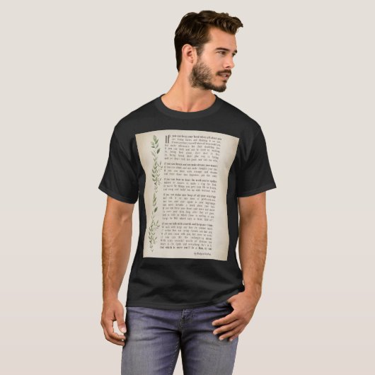 IF, Geïnspireerd gedicht van Rudyard Kipling T-shirt (Voorkant volledig)