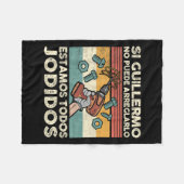 If Guillermo Can't Fix - Mexican Spanish Name  Fleece Deken (Voorkant (Horizontaal))