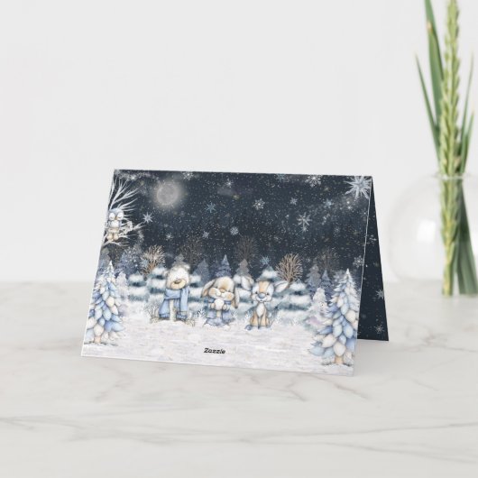 If Hugs Were Snowflakes I'd Make A Blizzard Winter Kaart (Achterkant)