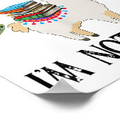 If I Can't Take My Book I'm Not Going Llama  Poster (Hoek)