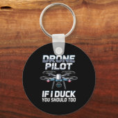 If I Duck Drone Lot Drone Operator Rc Quaopter Fly Sleutelhanger (Voorkant)