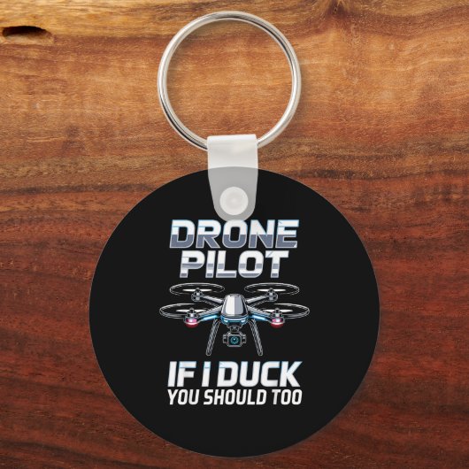 If I Duck Drone Lot Drone Operator Rc Quaopter Fly Sleutelhanger (Voorkant)