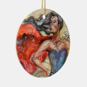 "If I huis No Fear" Art Ornament (Rechts)