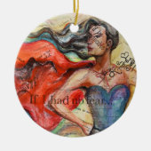 "If I huis No Fear" Art Ornament (Voorkant)