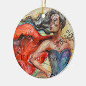 "If I huis No Fear" Art Ornament (Links)