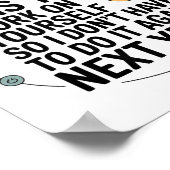 If I Offended You Work On Yourself Funny New Year  Poster (Hoek)