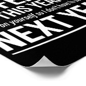 If I Offended You Work On Yourself Funny New Year Poster (Hoek)