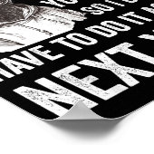 If I Offended You Work On Yourself Funny New Year Poster (Hoek)