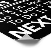 If I Offended You Work On Yourself Funny New Year  Poster (Hoek)