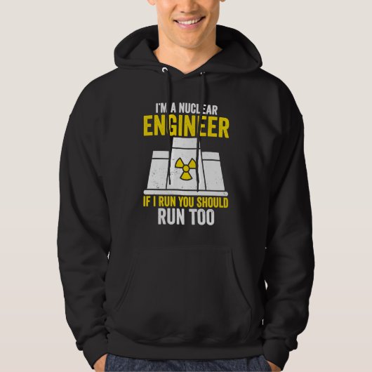 If I Run You Shoul Run Too Hoodie (Voorkant)