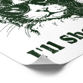 If I Shenan Once I’ll Shenanigan Funny Cool Cat Qu Poster (Hoek)