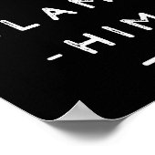 If I'm Drunk Blame Him Funny Drinking Group Couple Poster (Hoek)