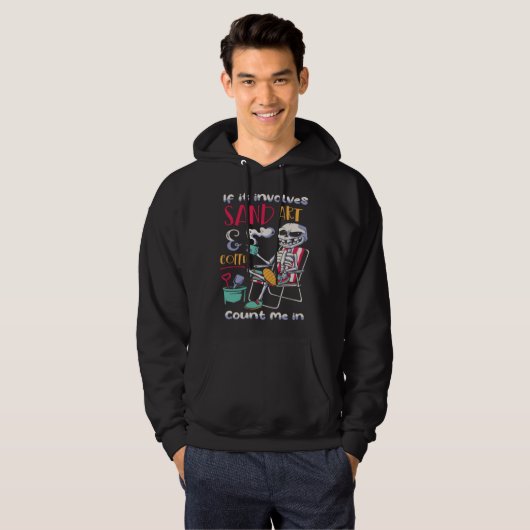 If Involve Sand Count Me In Modelling Sand Hoodie (Voorkant volledig)
