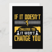 If It Doesn’T Challenge You, It Won’T Change You Save The Date (Voorkant / Achterkant)