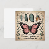 If It Doesn't Challenge You, It Won't Change You Feestdagenkaart (Voorkant / Achterkant)