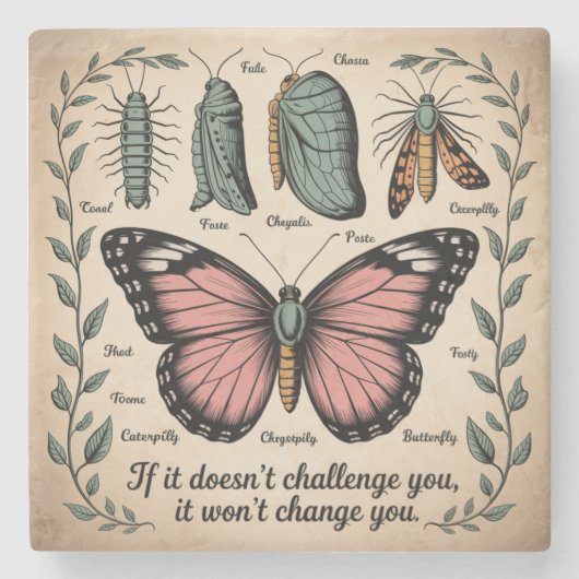 If It Doesn't Challenge You, It Won't Change You Stenen Onderzetter (Voorkant)