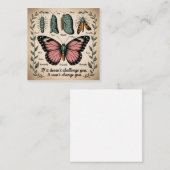 If It Doesn't Challenge You, It Won't Change You Vierkante Visitekaartje (Voorkant / Achterkant)