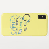 If it's too loud, you're too old music funny quote Case-Mate iPhone case (Achterkant (horizontaal))